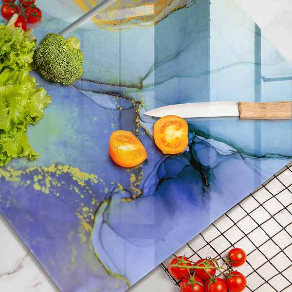 Glas Ceranfeldabdeckung Gebrochener Goldstein