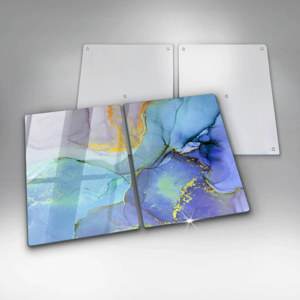 Glas Ceranfeldabdeckung Gebrochener Goldstein