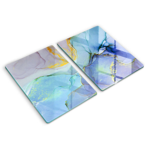 Glas Ceranfeldabdeckung Gebrochener Goldstein