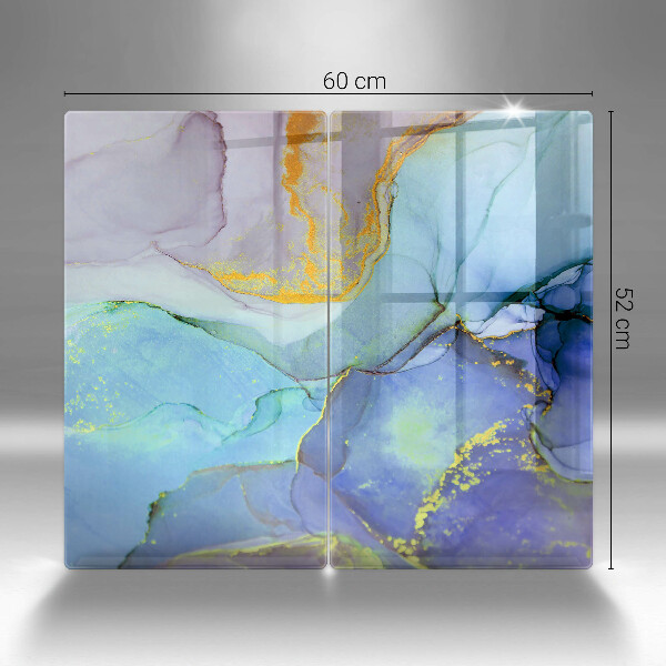 Glas Ceranfeldabdeckung Gebrochener Goldstein