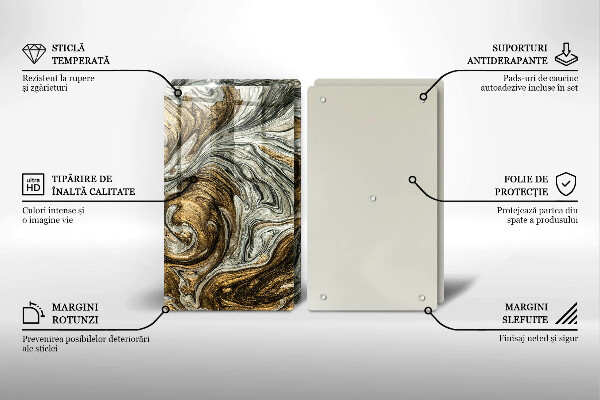 Glas Ceranfeldabdeckung Reichhaltige Abstraktion