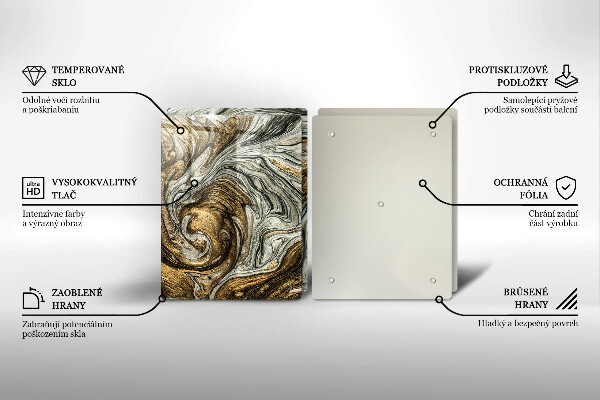 Glas Ceranfeldabdeckung Reichhaltige Abstraktion