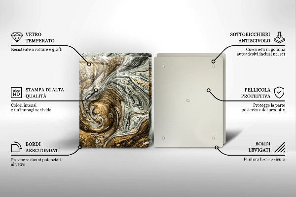 Glas Ceranfeldabdeckung Reichhaltige Abstraktion