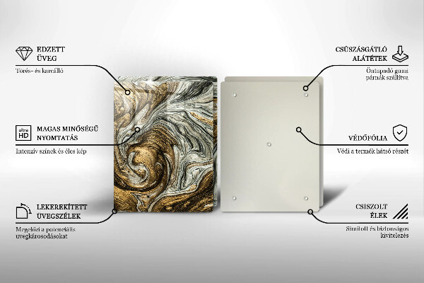 Glas Ceranfeldabdeckung Reichhaltige Abstraktion