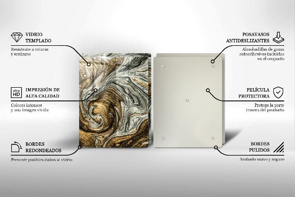 Glas Ceranfeldabdeckung Reichhaltige Abstraktion