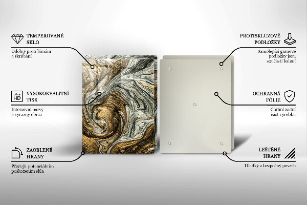 Glas Ceranfeldabdeckung Reichhaltige Abstraktion
