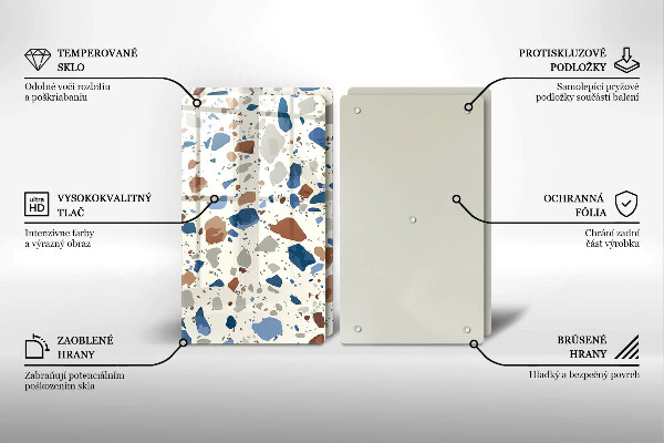 Glas Ceranfeldabdeckung Dekoratives Steinzeug