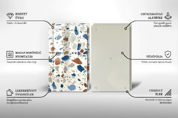 Glas Ceranfeldabdeckung Dekoratives Steinzeug