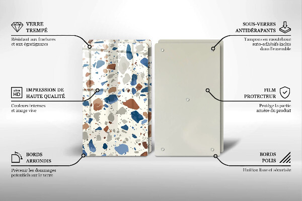 Glas Ceranfeldabdeckung Dekoratives Steinzeug