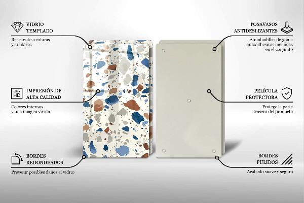 Glas Ceranfeldabdeckung Dekoratives Steinzeug