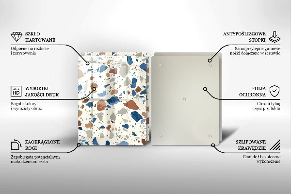 Glas Ceranfeldabdeckung Dekoratives Steinzeug