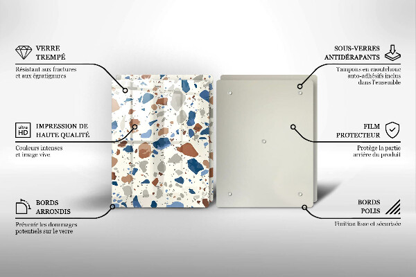 Glas Ceranfeldabdeckung Dekoratives Steinzeug
