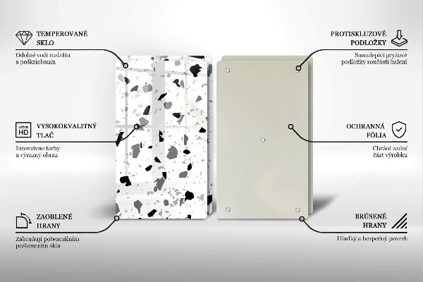 Glas Ceranfeldabdeckung Dekoratives Steinzeug