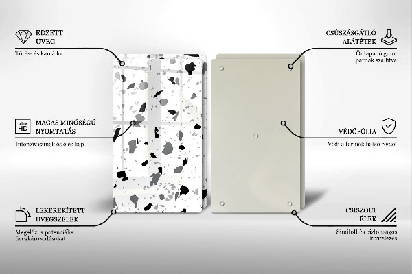 Glas Ceranfeldabdeckung Dekoratives Steinzeug