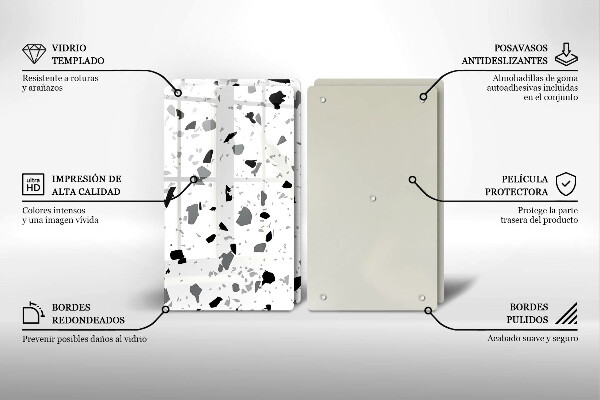 Glas Ceranfeldabdeckung Dekoratives Steinzeug