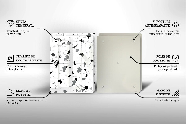 Glas Ceranfeldabdeckung Dekoratives Steinzeug