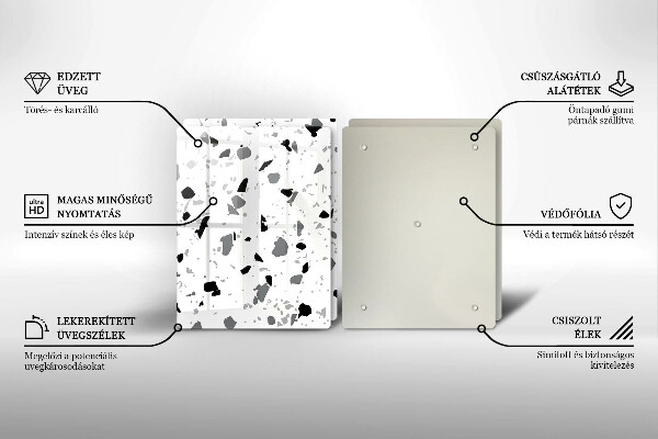 Glas Ceranfeldabdeckung Dekoratives Steinzeug