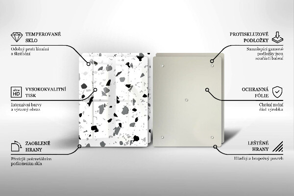 Glas Ceranfeldabdeckung Dekoratives Steinzeug