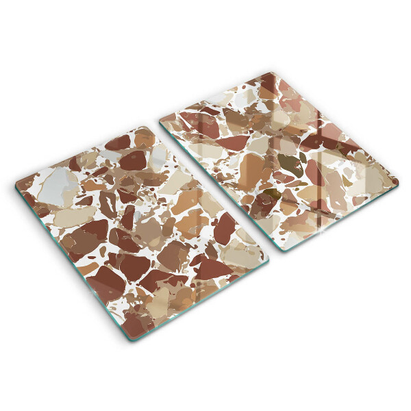 Glas Ceranfeldabdeckung Dekorative Beizen aus Stein