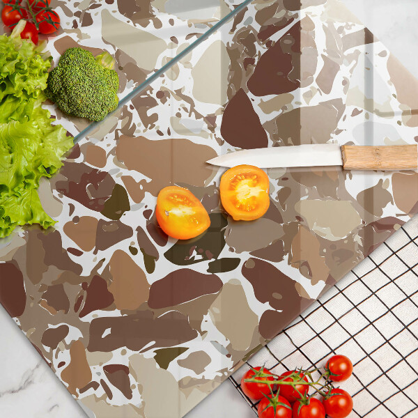 Glas Ceranfeldabdeckung Dekorative Beizen aus Stein