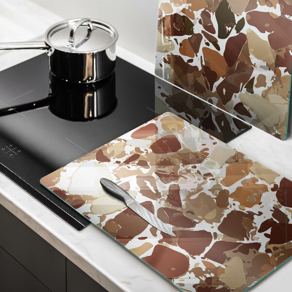 Glas Ceranfeldabdeckung Dekorative Beizen aus Stein