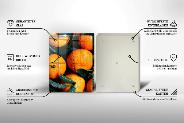 Glas Ceranfeldabdeckung Orangenfrucht