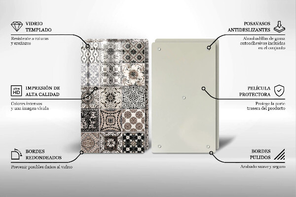 Glas Herdabdeckplatte Dekorative Fliesen