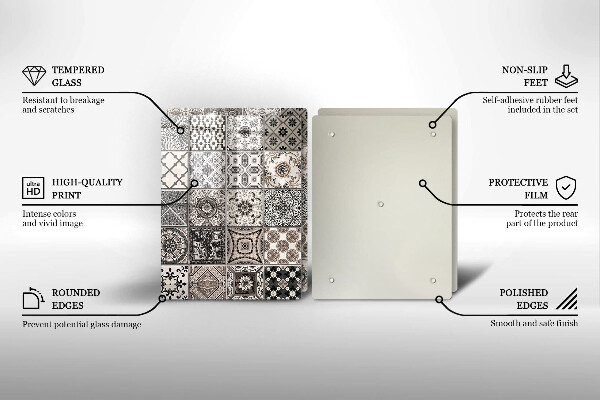 Glas Herdabdeckplatte Dekorative Fliesen