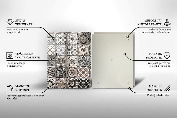 Glas Herdabdeckplatte Dekorative Fliesen