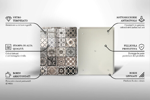 Glas Herdabdeckplatte Dekorative Fliesen