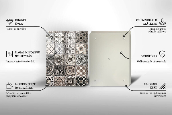 Glas Herdabdeckplatte Dekorative Fliesen