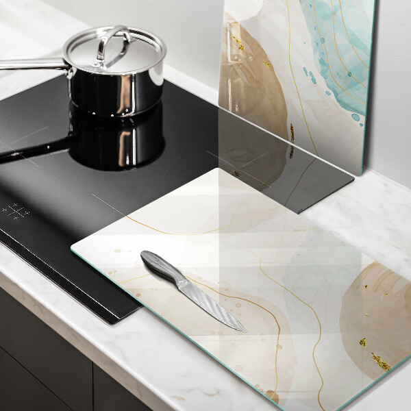 Glas Ceranfeldabdeckung Helle Boho-Formen