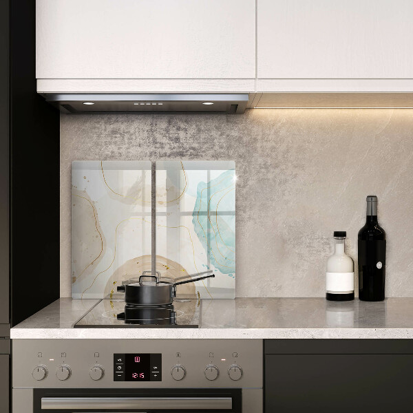 Glas Ceranfeldabdeckung Helle Boho-Formen