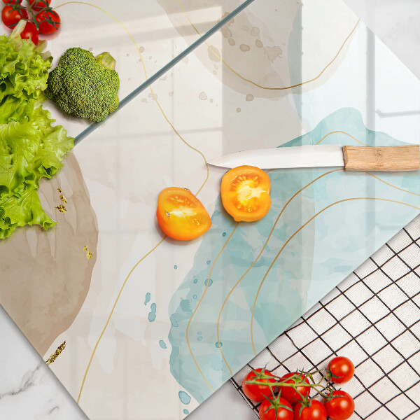 Glas Ceranfeldabdeckung Helle Boho-Formen