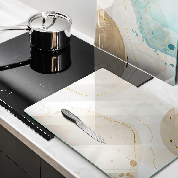 Glas Ceranfeldabdeckung Helle Boho-Formen