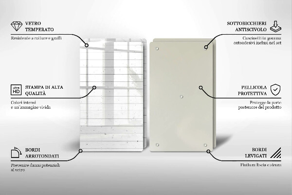Glas Herdabdeckplatte Moderne helle Tafeln