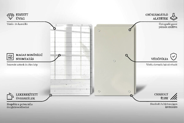 Glas Herdabdeckplatte Moderne helle Tafeln
