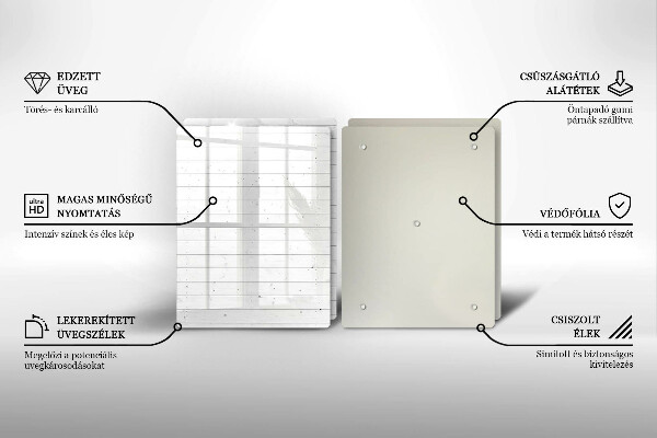 Glas Herdabdeckplatte Moderne helle Tafeln