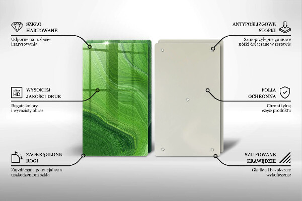 Glas Herdabdeckplatte Abstrakte Textur