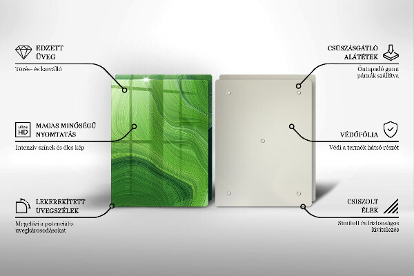 Glas Herdabdeckplatte Abstrakte Textur