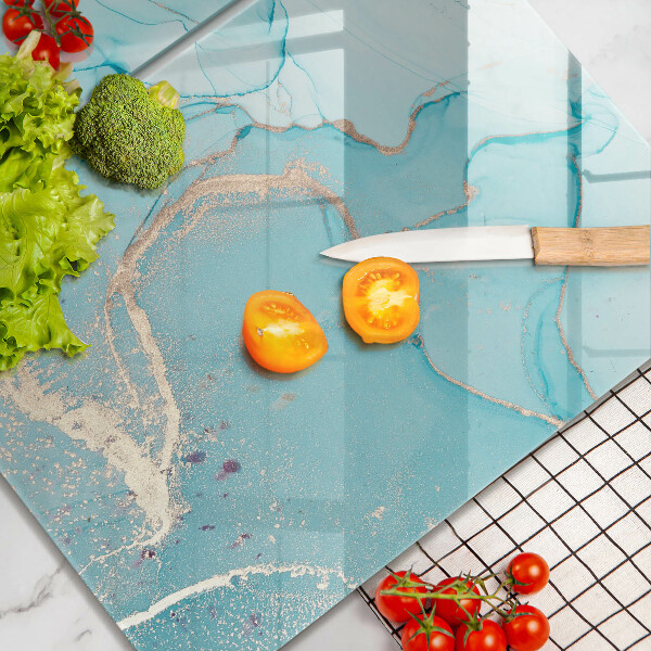 Glas Herdabdeckplatte Steinabstraktion