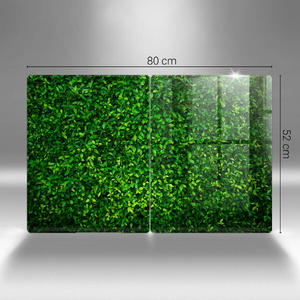 Glas Herdabdeckplatte Pflanze mit kleinen Blättern
