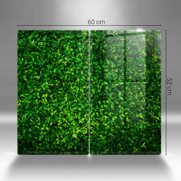 Glas Herdabdeckplatte Pflanze mit kleinen Blättern