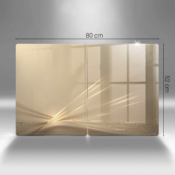 Glas Herdabdeckplatte Moderne Abstraktion