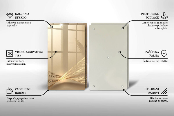 Glas Herdabdeckplatte Moderne Abstraktion