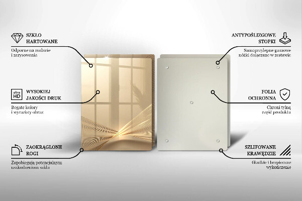 Glas Herdabdeckplatte Moderne Abstraktion