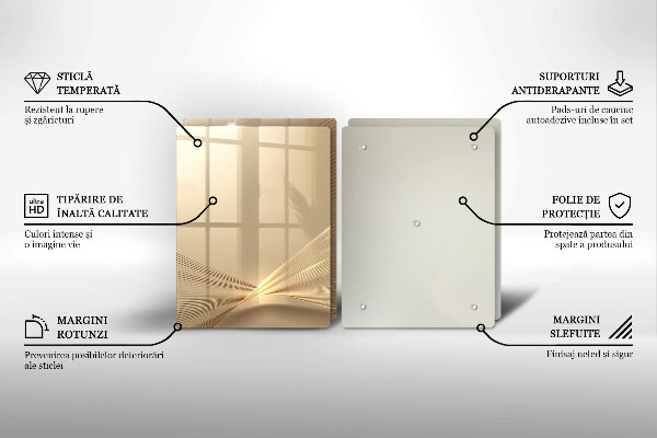 Glas Herdabdeckplatte Moderne Abstraktion