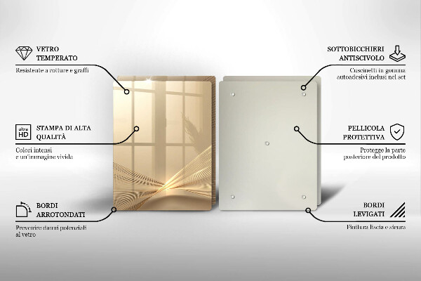 Glas Herdabdeckplatte Moderne Abstraktion