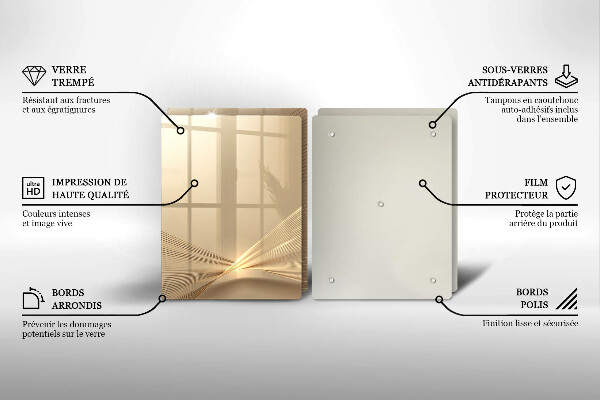 Glas Herdabdeckplatte Moderne Abstraktion