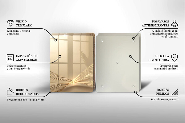 Glas Herdabdeckplatte Moderne Abstraktion